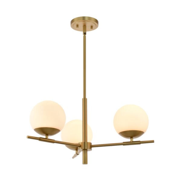 3-Light Modern Globe Pendant Lighting Fixture - Image 2