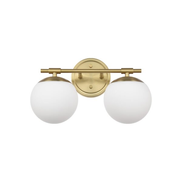 2-Light Globe Bathroom Vanity Light - Image 2
