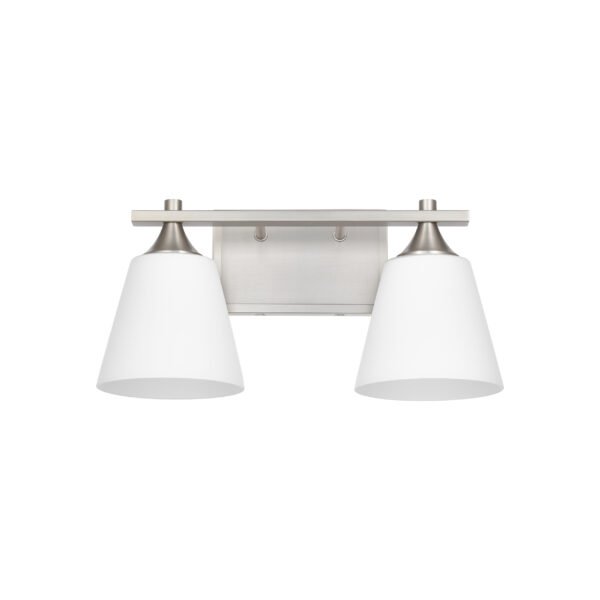 2-Light Transitional Bathroom Vanity Light Fixtures - Image 2