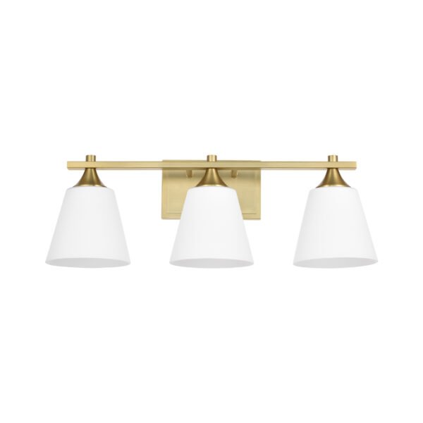 3-Light Transitional Bathroom Vanity Light Fixtures - Image 3
