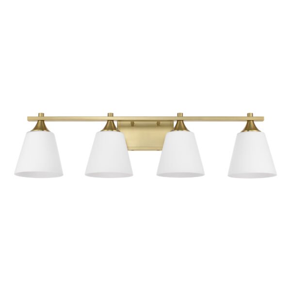 4-Light Transitional Bathroom Vanity Light Fixtures - Image 3