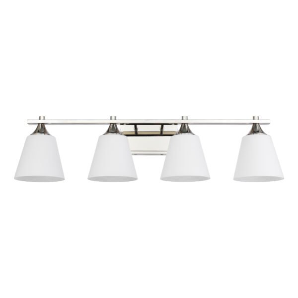 4-Light Transitional Bathroom Vanity Light Fixtures - Image 2