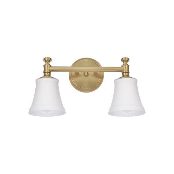 2-Light Traditional Bathroom Vanity Light Fixtures - Image 2