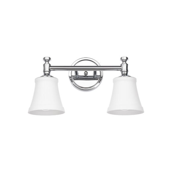 2-Light Traditional Bathroom Vanity Light Fixtures - Image 3