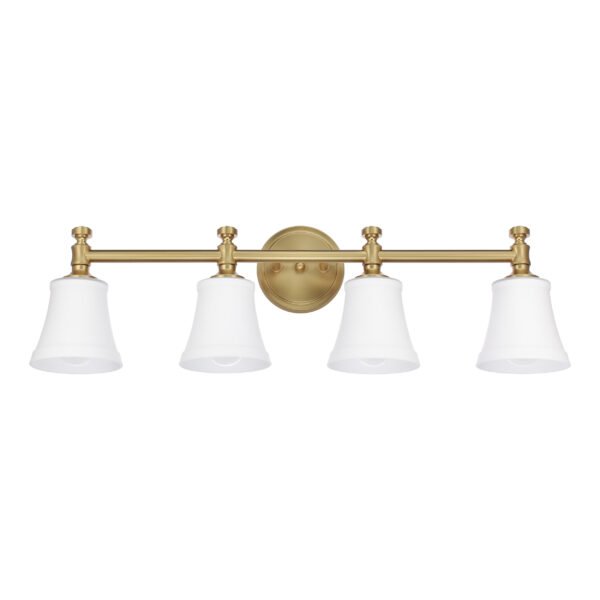 4-Light Traditional Bathroom Vanity Light Fixtures - Image 3