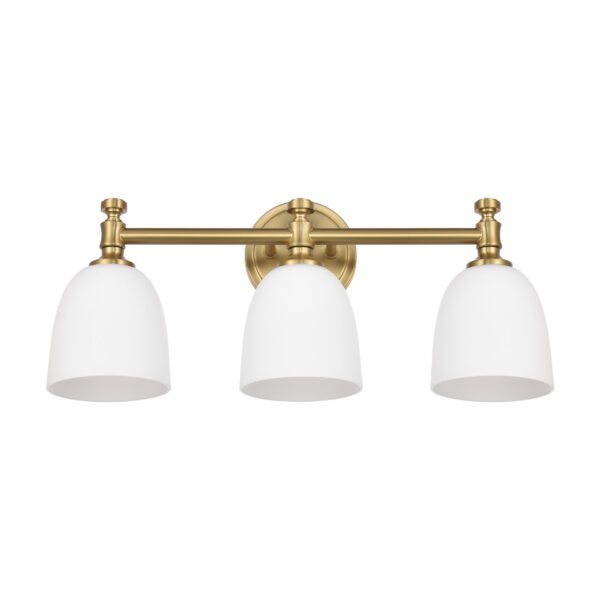 3-Light Traditional Bathroom Vanity Light Fixtures - Image 3