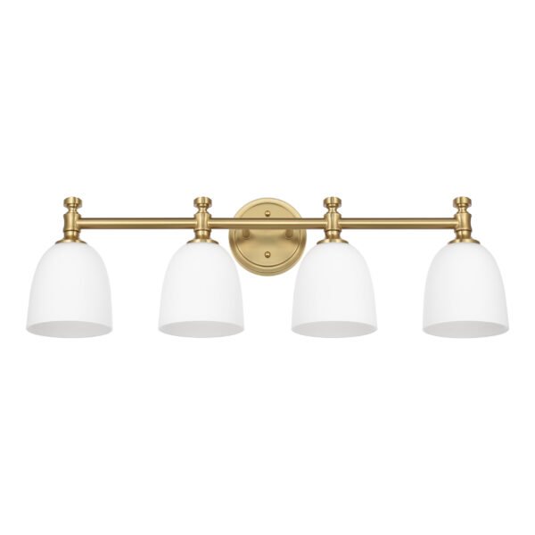 4-Light Traditional Bathroom Vanity Light Fixtures - Image 3