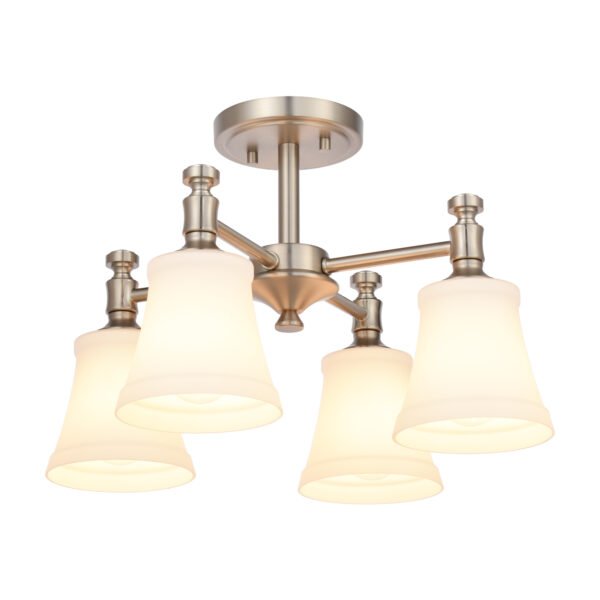 4-Light Semi Flush Mounted Ceiling Light - Image 2