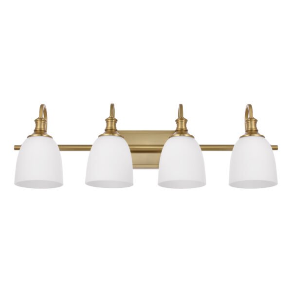 4-Light Traditional Bathroom Vanity Light Fixtures - Image 2