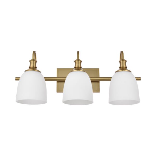 3-Light Traditional Bathroom Vanity Light Fixtures - Image 2