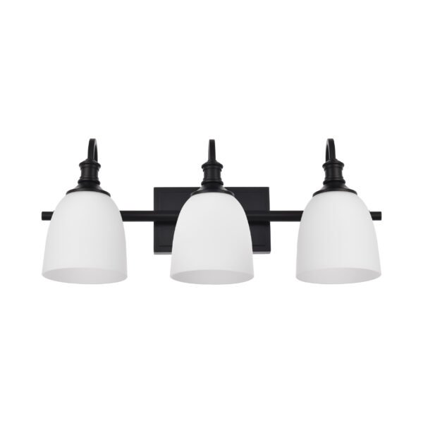 3-Light Traditional Bathroom Vanity Light Fixtures - Image 3