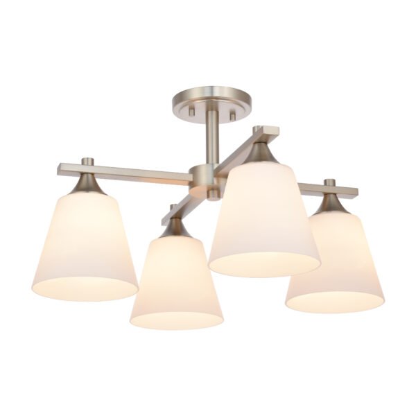 4-Light Semi Flush Mounted Ceiling Light - Image 4