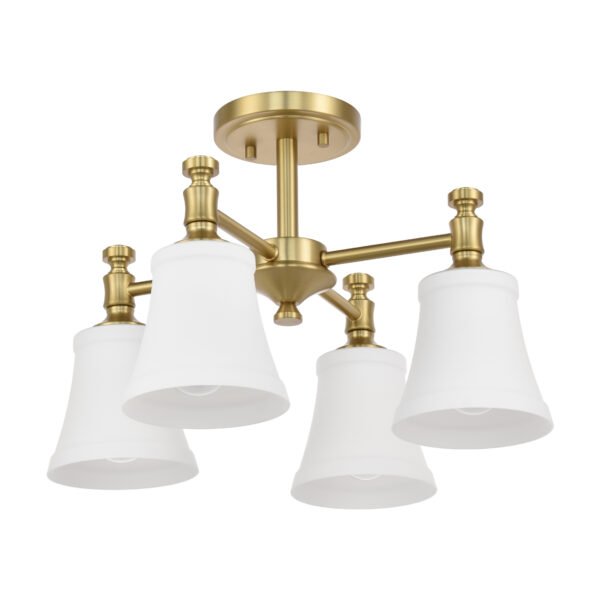 4-Light Semi Flush Mounted Ceiling Light - Image 3