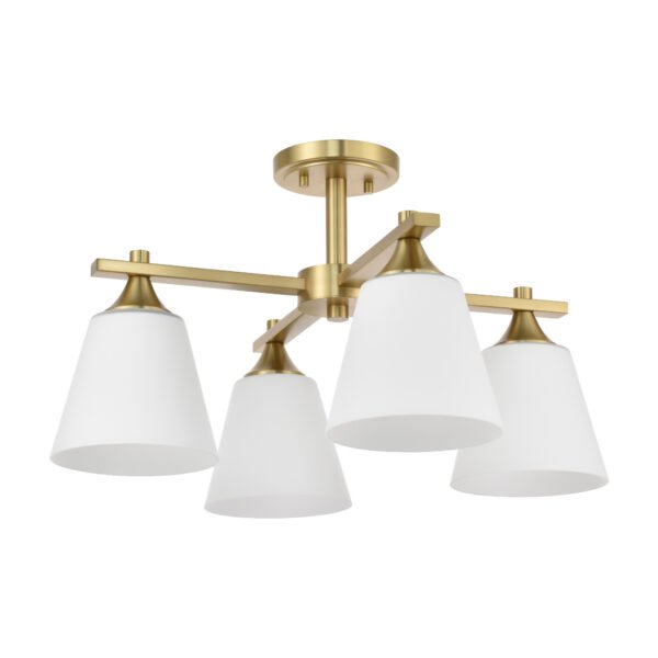 4-Light Semi Flush Mounted Ceiling Light - Image 2
