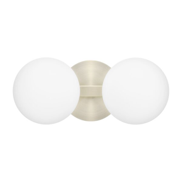 2-Light Modern Globe Bathroom Vanity Light - Image 2