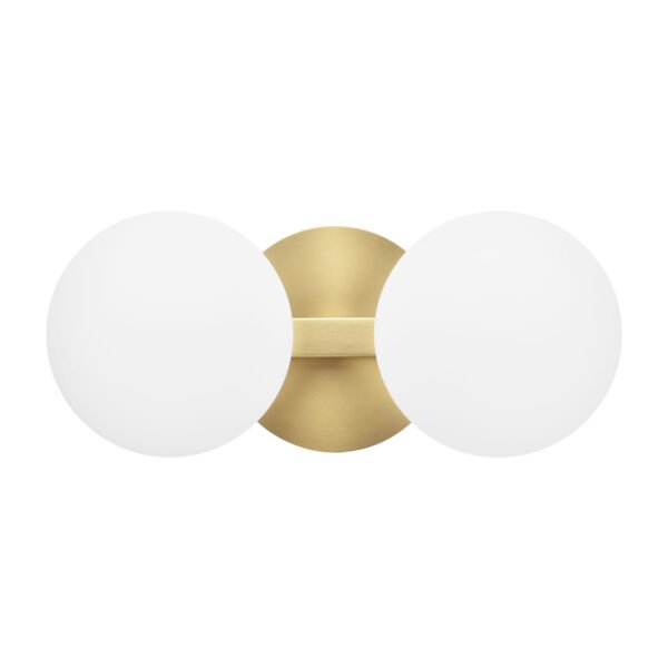 2-Light Modern Globe Bathroom Vanity Light - Image 3