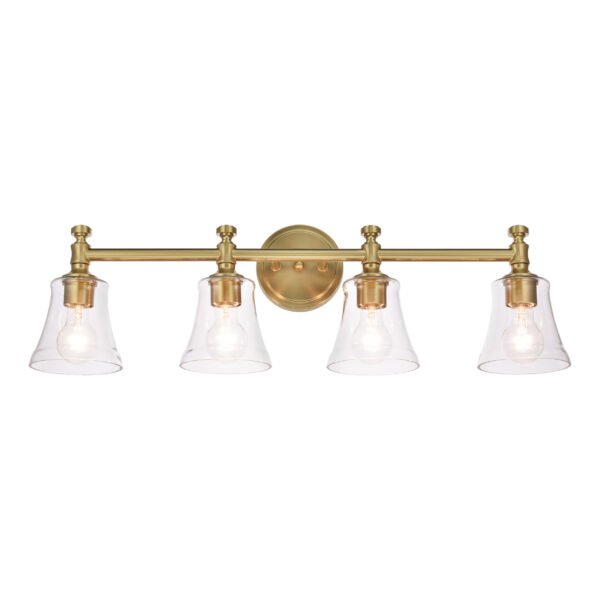 4-Light Traditional Bathroom Vanity Light Fixtures - Image 6