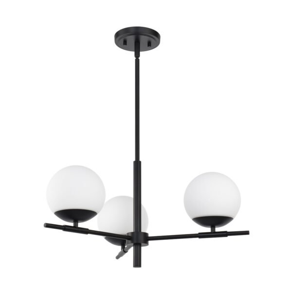3-Light Modern Globe Pendant Lighting Fixture - Image 3