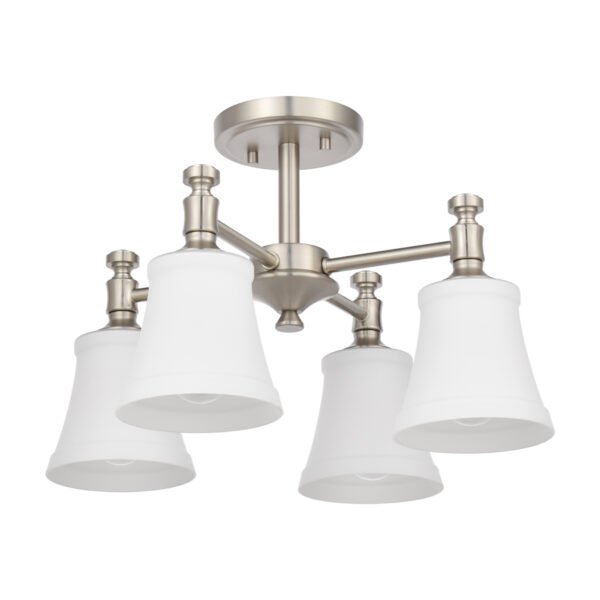 4-Light Semi Flush Mounted Ceiling Light