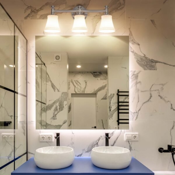 3-Light Traditional Bathroom Vanity Light Fixtures - Image 10