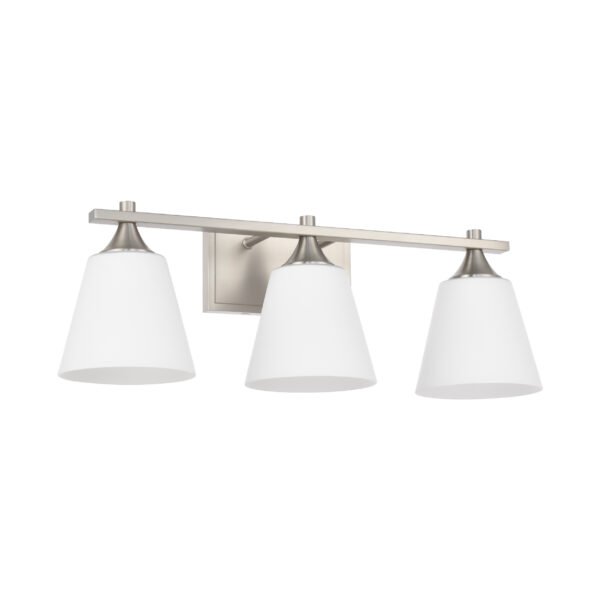 3-Light Transitional Bathroom Vanity Light Fixtures