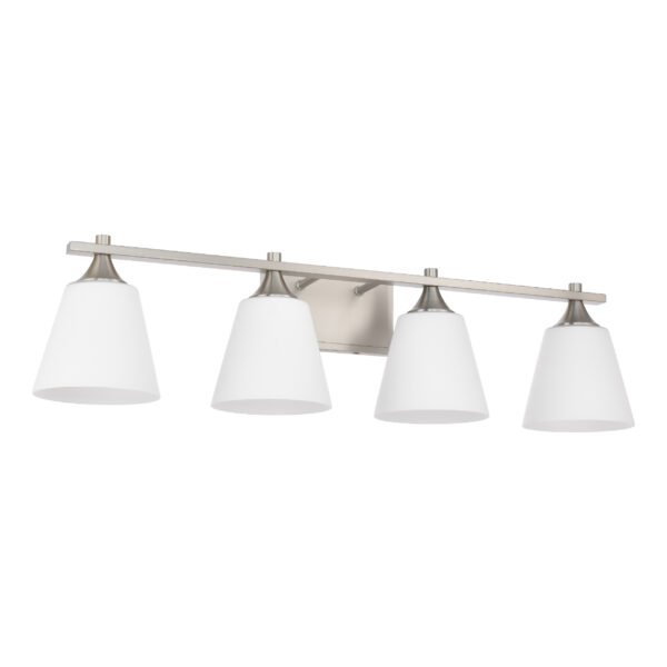 4-Light Transitional Bathroom Vanity Light Fixtures