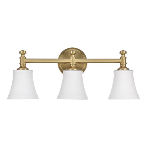 3-Light Traditional Bathroom Vanity Light Fixtures - Image 3