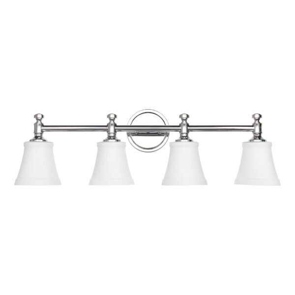 4-Light Traditional Bathroom Vanity Light Fixtures - Image 2