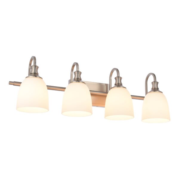 4-Light Traditional Bathroom Vanity Light Fixtures - Image 4