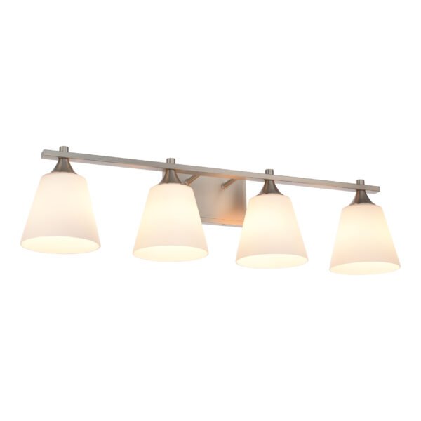 4-Light Transitional Bathroom Vanity Light Fixtures - Image 5