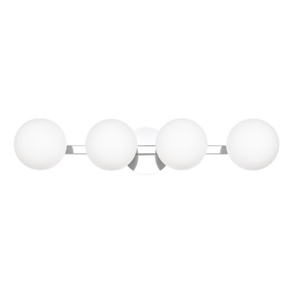 4-Light Modern Globe Bathroom Vanity Light