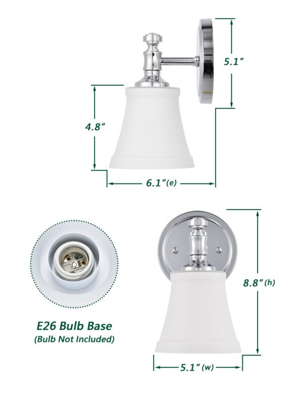 1-Light Traditional Wall Sconce - Image 9