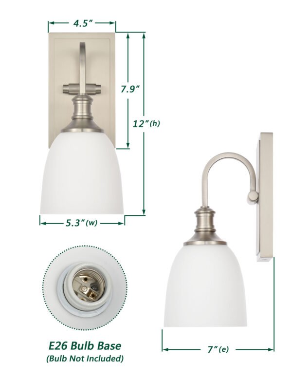 1-Light Traditional Wall Sconce - Image 5