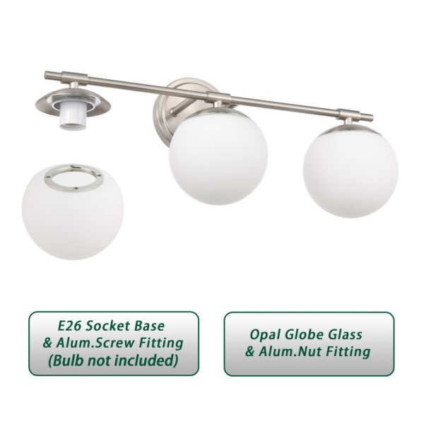 3-Light Globe Bathroom Vanity Light (复制) - Image 7