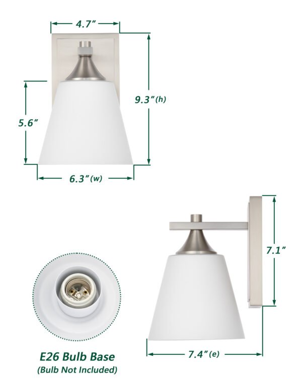 1-Light Transitional Wall Sconce - Image 8