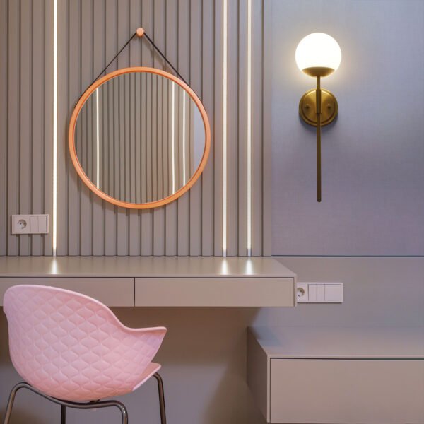 1-Light Globe Wall Sconce - Image 8