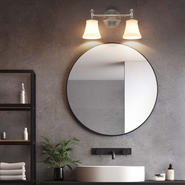 2-Light Traditional Bathroom Vanity Light Fixtures - Image 11